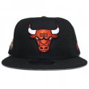 New Era 9Fifty Snapback Cap Chicago Bulls 6 Time NBA Championships / Black