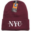 Newhattan Beanie Cap NYC / Burgundy