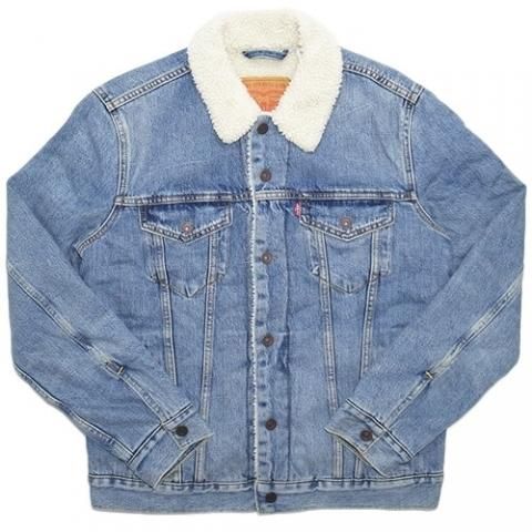 Levi's Sherpa Denim Trucker Jacket / Light Indigo - 名古屋 Blow Import HIPHOP  WEAR SHOP