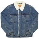 Levi's Sherpa Denim Trucker Jacket / Indigo