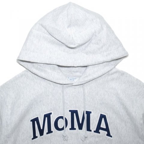 MoMA x Champion Reverse Weave Pullover Hoodie “MoMA Edition” / Silver
