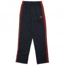 adidas Essential Tricot 3-Stripe Track Pants / Black x Red