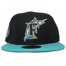 New Era 59Fifty Fitted Cap Florida Marlins 1997 World Series / Black x Teal