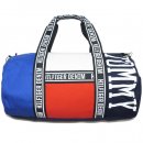 Tommy Hilfiger Colorblock Duffle Bag / Blue x Red x Navy