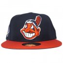 New Era 59Fifty Fitted Cap Cleveland Indians 1997 World Series / Navy x Red