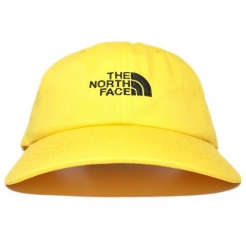 the north face yellow cap