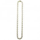 14K Coating Silver 925 Pig Nose Chain Necklace No.238 / Gold