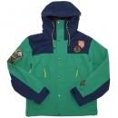 Polo Ralph Lauren Sportsman Patch Hooded Nylon Jacket / Green x Navy