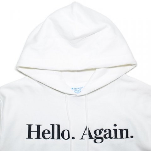 MoMA x Champion Reverse Weave Pullover Hoodie “Hello.Again ...