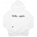 MoMA x Champion Reverse Weave Pullover Hoodie Hello.Again / White