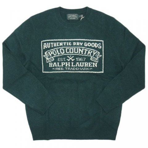 Polo Ralph Lauren Polo Country Wool Crewneck Sweater / Green 