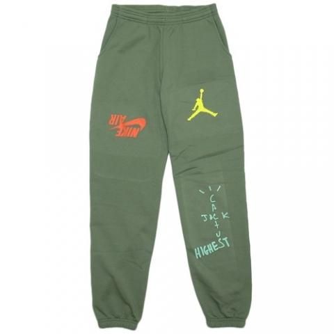 Travis Scott x Jordan Cactus Jack Highest Sweat Pants / Olive ...