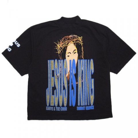 Kanye West x AWGE Jesus Is King Merch “JIK” T-shirts / Black