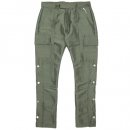 mnml Snap Zipper Cargo Pants / Olive