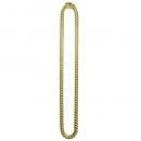 14K Coating Silver 925 Miami Cuban Chain Necklace No.268 / Gold