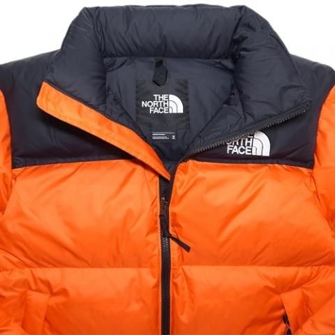 north face nuptse orange