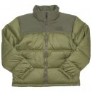 The North Face Eco Nuptse Down Jacket / Burnt Olive Green x New Taupe Green