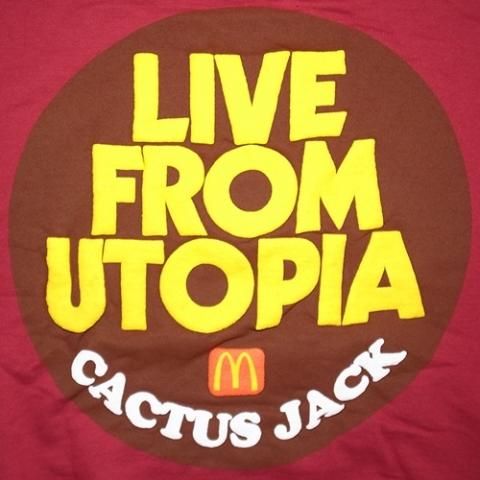 Travis Scott x McDonald's Merch Live From Utopia Sticker Pullover