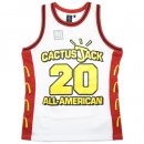 Travis Scott x McDonald's Merch Cactus Jack All American Basketball Jersey / White