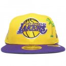 New Era 9Fifty Original Fit Snapback Cap Los Angeles Lakers Multi Patch / Yellow x Purple