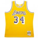 Mitchell & Ness Swingman Jersey Los Angeles Lakers 1996-97 Shaquille O'Neal / Yellow