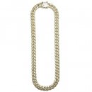 14K Coating Silver 925 Miami Cuban Chain Necklace No.275 / Gold