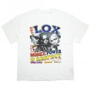 The Lox x Grace Court Official Merch Money,Power & Respect T-shirts / White