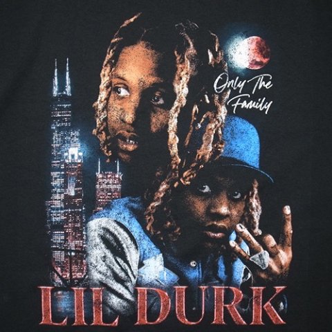 Lil Durk Official Merch Willis Tower T-shirts / Black - 名古屋