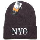 Newhattan Beanie Cap NYC / Dark Brown