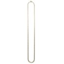 10K Yellow Gold Hollow Cuban Chain Necklace No.178