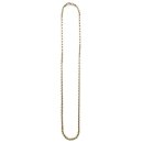 10K Yellow Gold Hollow Rope Chain Necklace No.191