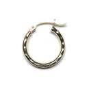 10K Yellow Gold Diamond Cut Hoop Pierce No.77 / Gold