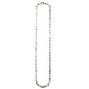14K Coating Silver 925 Tennis Chain Necklace No.303 / Gold