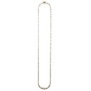 14K Coating Silver 925 Tennis Chain Necklace No.305 / Gold