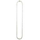 14K Coating Silver 925 Tennis Chain Necklace No.305 / Gold