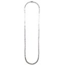 Silver 925 Square Cut Tennis Chain Necklace No.309 / Silver