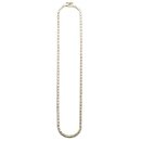 14K Coating Silver 925 Tennis Chain Necklace No.310 / Gold