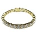 14K Coating Silver 925 Tennis Chain Bracelet No.66 / Gold