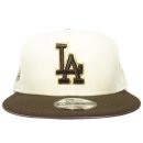 New Era 9Fifty Snapback Cap Los Angeles Dodgers 60th Anniversary / Off White x Brown (Pink UV)