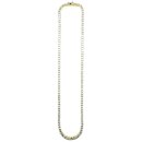 14K Coating Silver 925 Tennis Chain Necklace No.312 / Gold