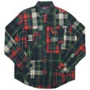 Polo Ralph Lauren Patchwork Flannel L/S Shirts / Dark Green Multi