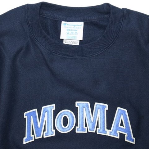 MoMA x Champion Reverse Weave Crewneck Sweat “MoMA Edition” / Navy - 名古屋  Blow Import HIPHOP WEAR SHOP