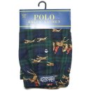 Polo Ralph Lauren Hunter & Dog Plaid Cotton Trunks / Navy x Green