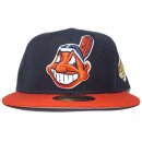 New Era 59Fifty Fitted Cap Cleveland Indians 1995 World Series / Navy x Red