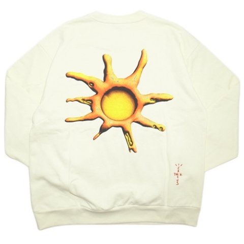 Travis Scott D.L.T.L.F.R.T. Natural Large Crewneck discount Sweatshirt