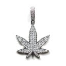 Silver 925 Chain Top Top No.130 Marijuana / Silver