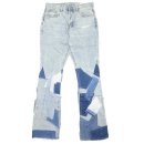 mnml B424 Patch Flare Denim Pants / Blue