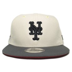 New Era 9Fifty Snapback Cap New York Mets 2000 World Series / Natural x Grey (Burgundy UV)