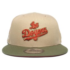 New Era 9Fifty Snapback Cap Los Angeles Dodgers Dodger Stadium 40th Anniversary / Beige x Olive
