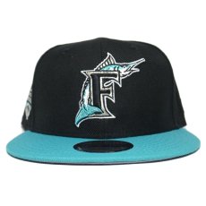 New Era 9Fifty Snapback Cap “Florida Marlins 2003 World Series” / Black x Teal